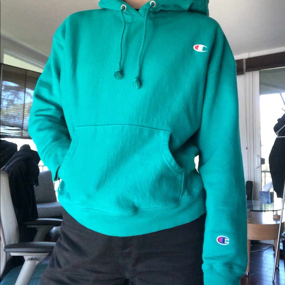Teal Champion Hoodie